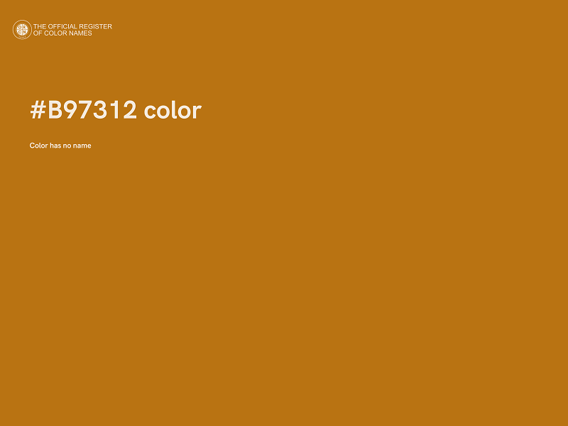 #B97312 color image