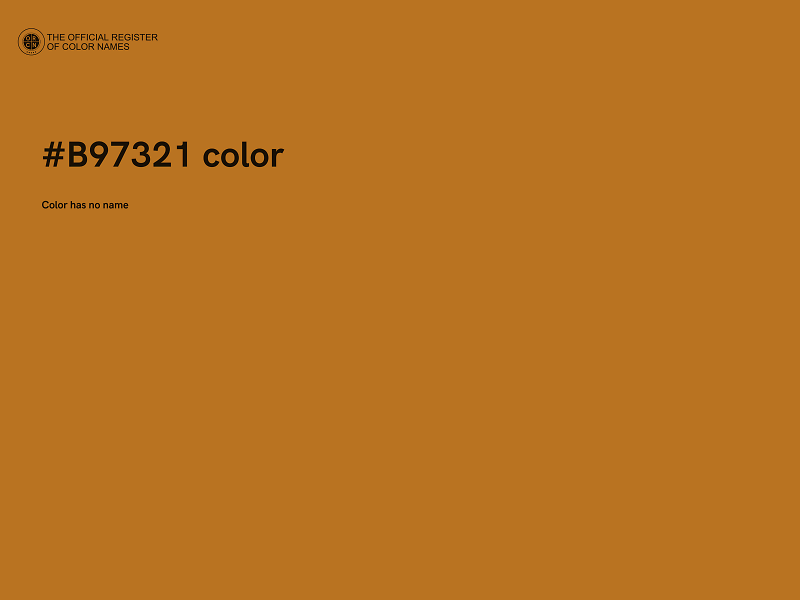 #B97321 color image