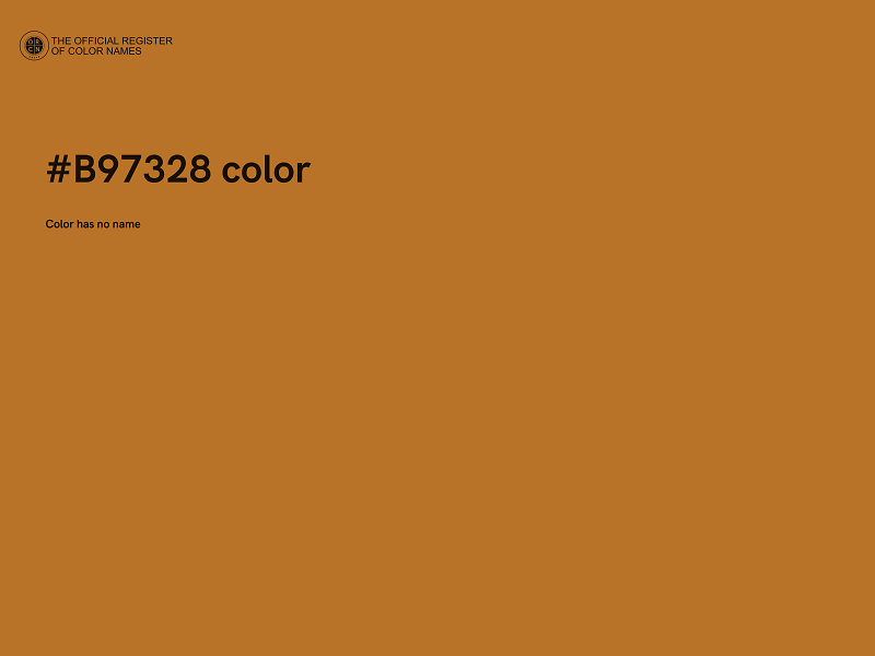 #B97328 color image