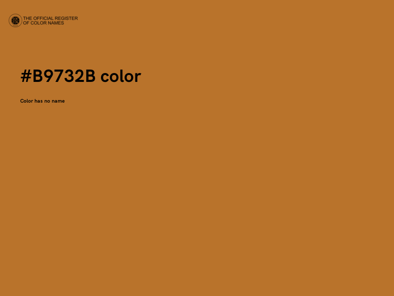 #B9732B color image