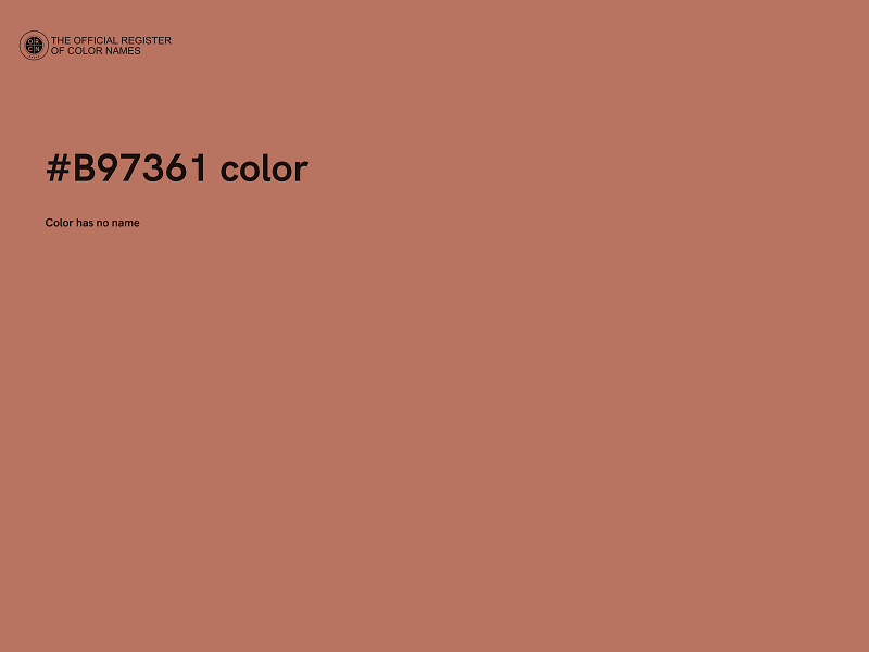 #B97361 color image