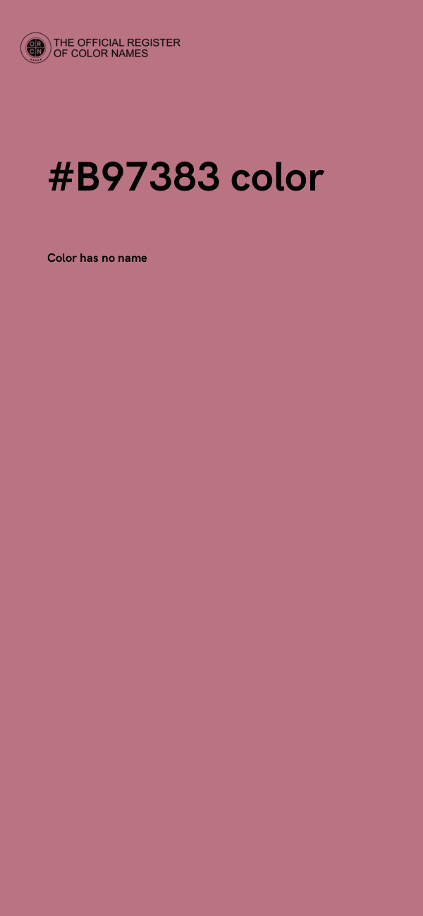 #B97383 color image