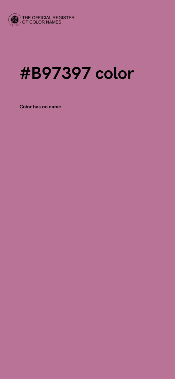 #B97397 color image