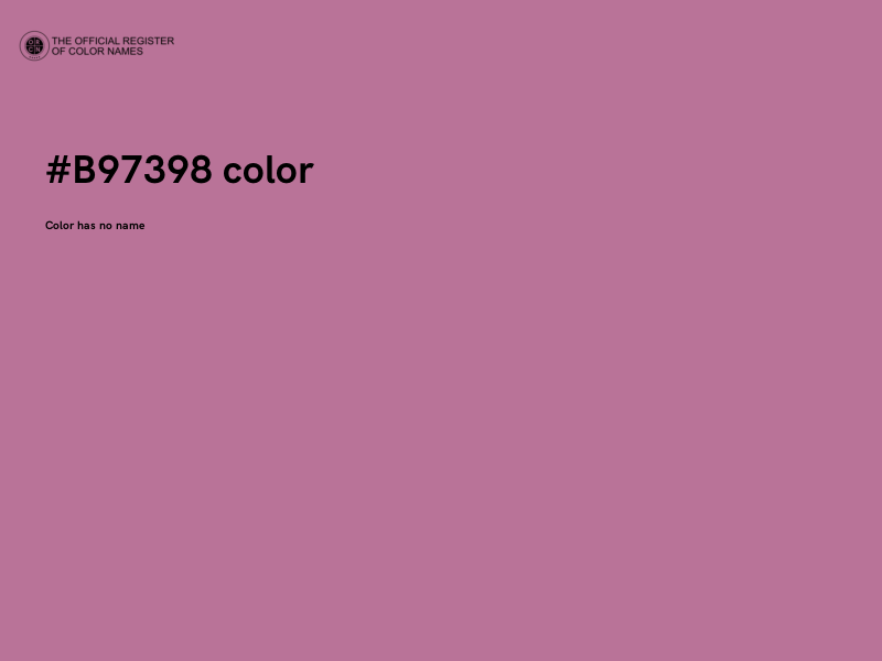#B97398 color image