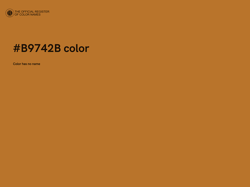 #B9742B color image