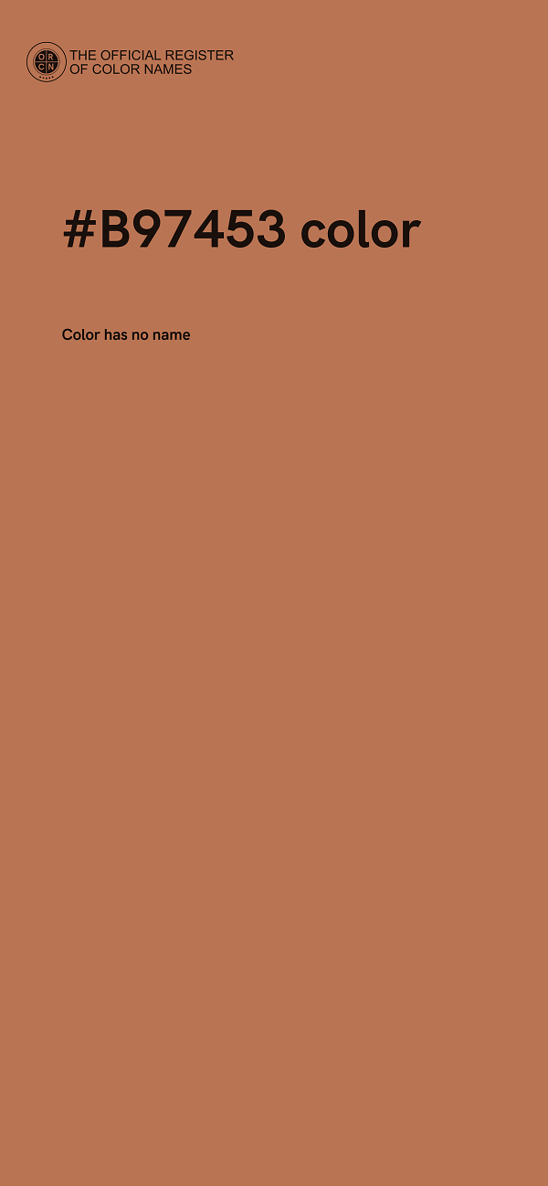 #B97453 color image