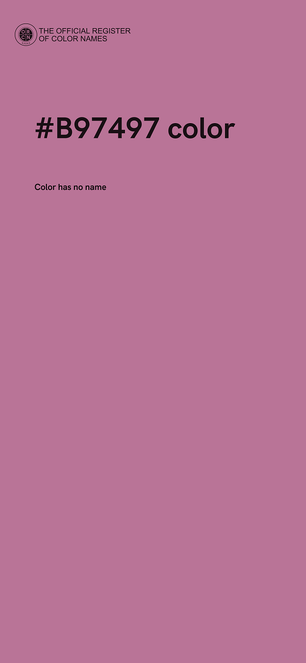 #B97497 color image