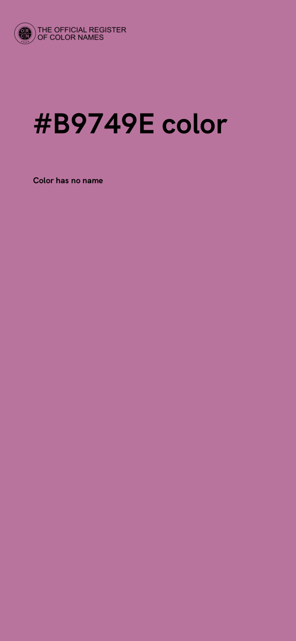 #B9749E color image