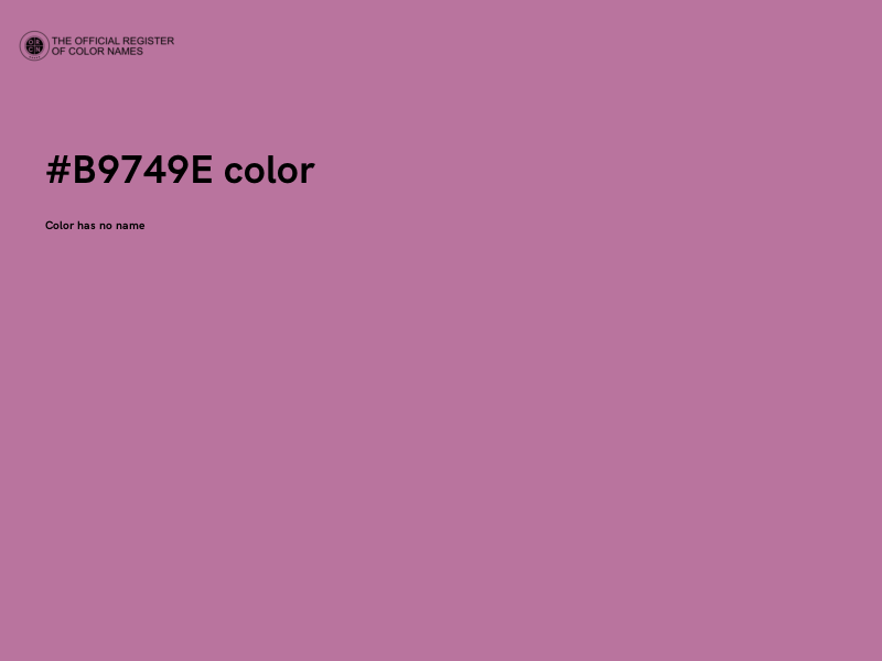 #B9749E color image