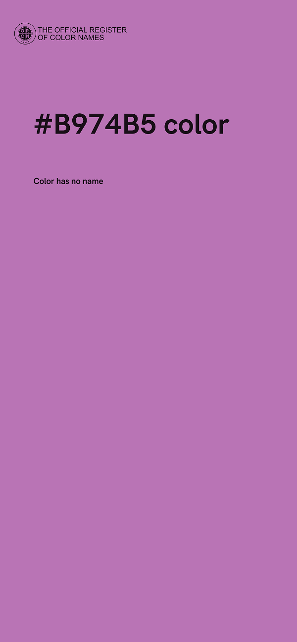 #B974B5 color image