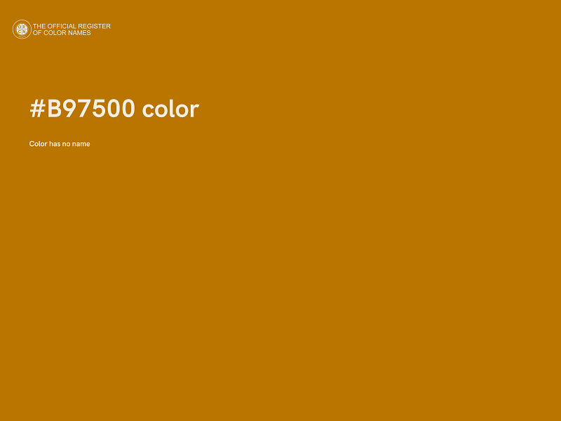 #B97500 color image