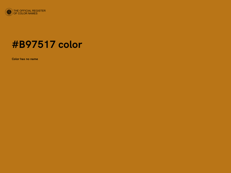 #B97517 color image