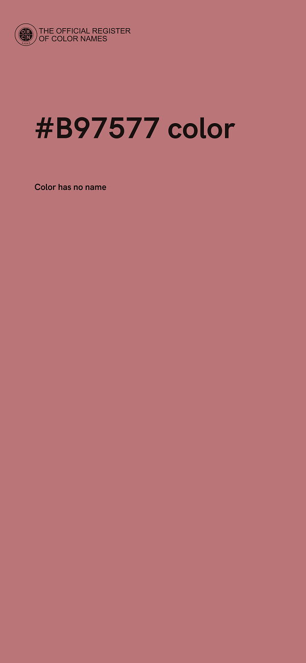 #B97577 color image