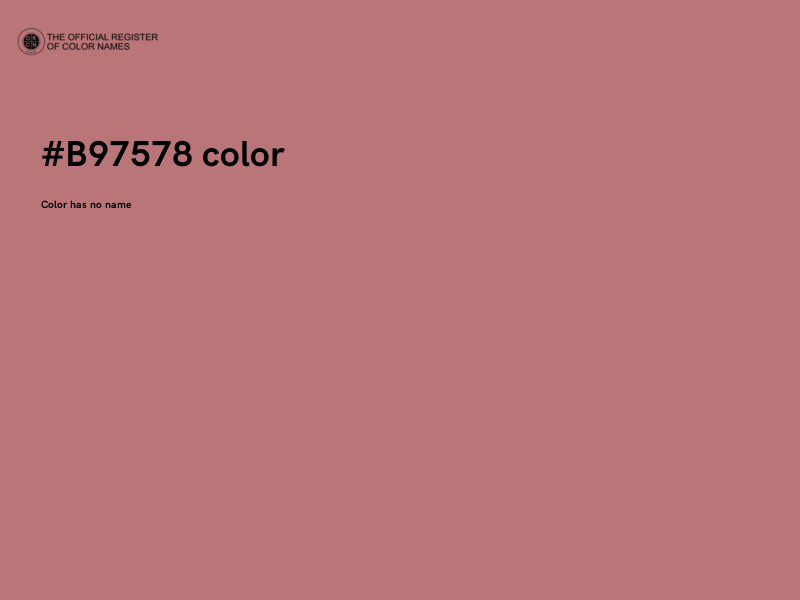 #B97578 color image