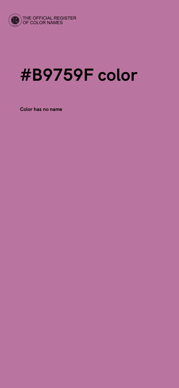 #B9759F color image