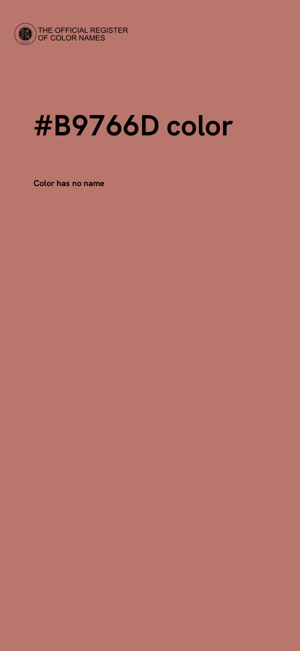 #B9766D color image