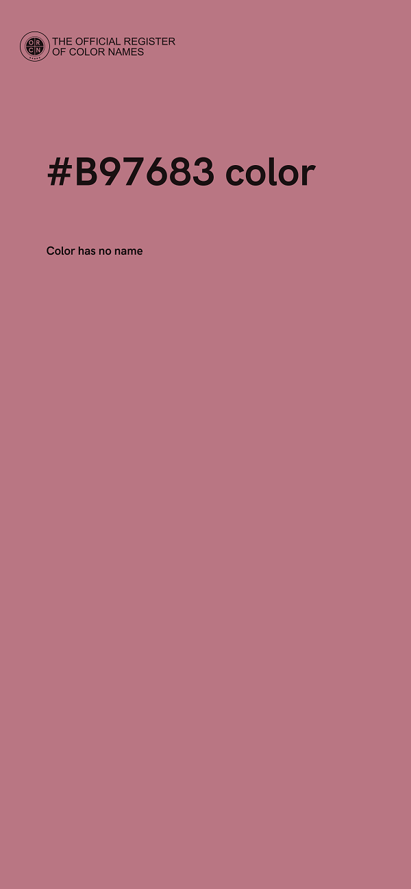 #B97683 color image