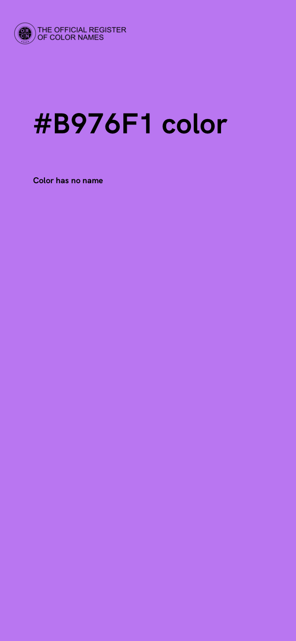 #B976F1 color image