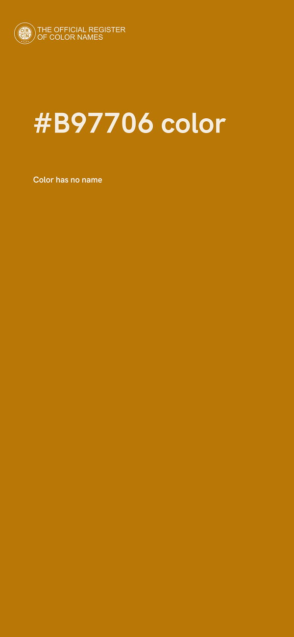#B97706 color image