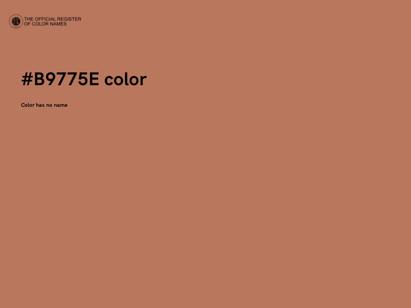 #B9775E color image