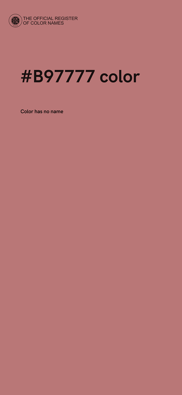 #B97777 color image