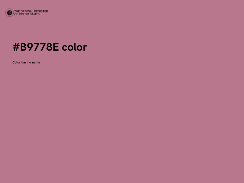 #B9778E color image
