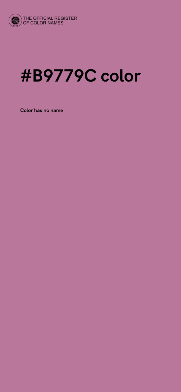 #B9779C color image