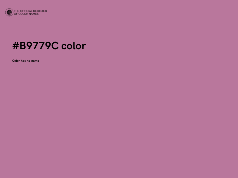 #B9779C color image