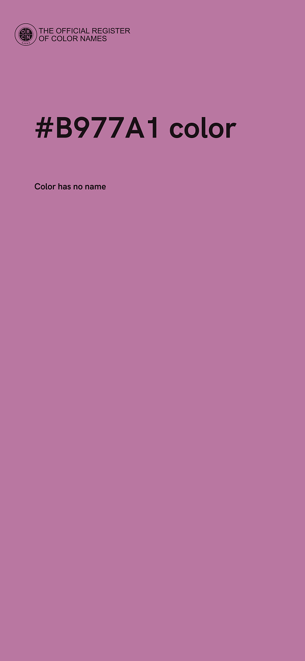 #B977A1 color image
