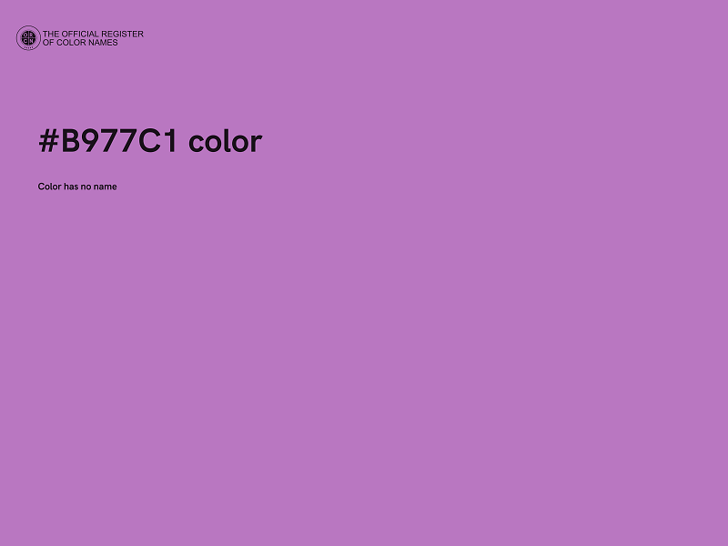 #B977C1 color image