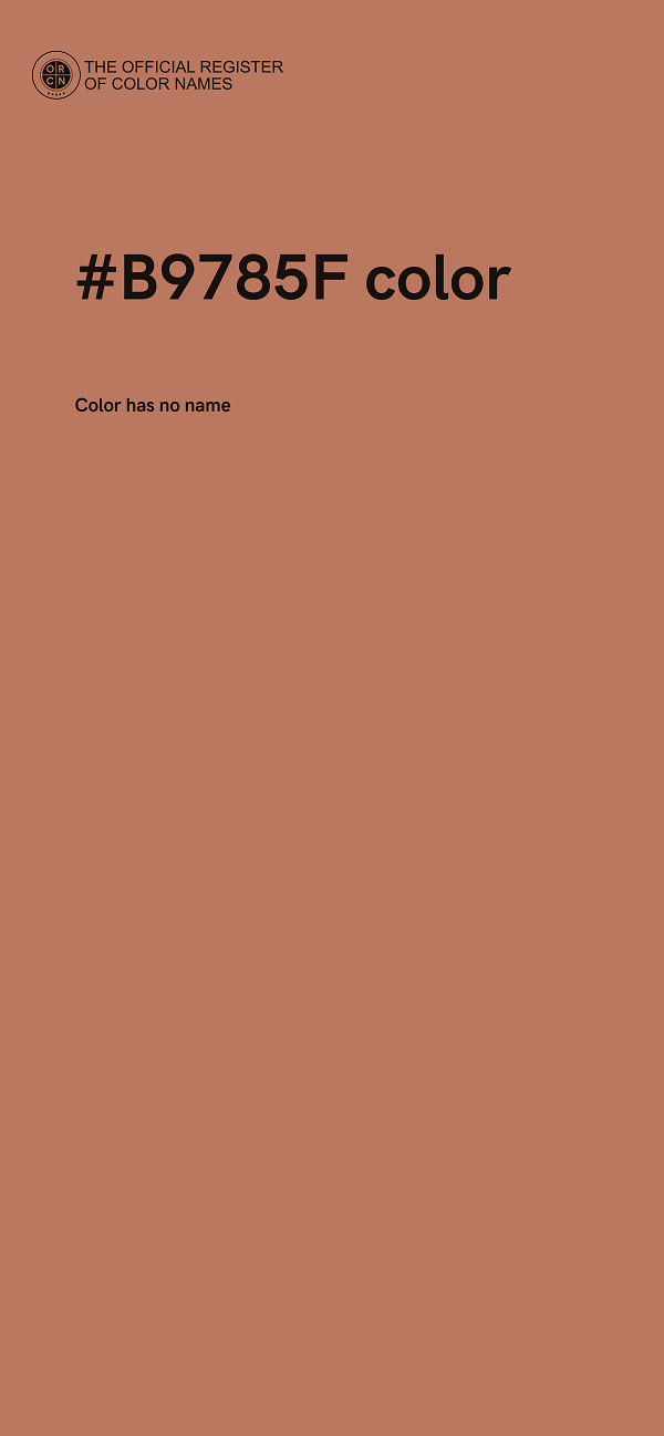 #B9785F color image