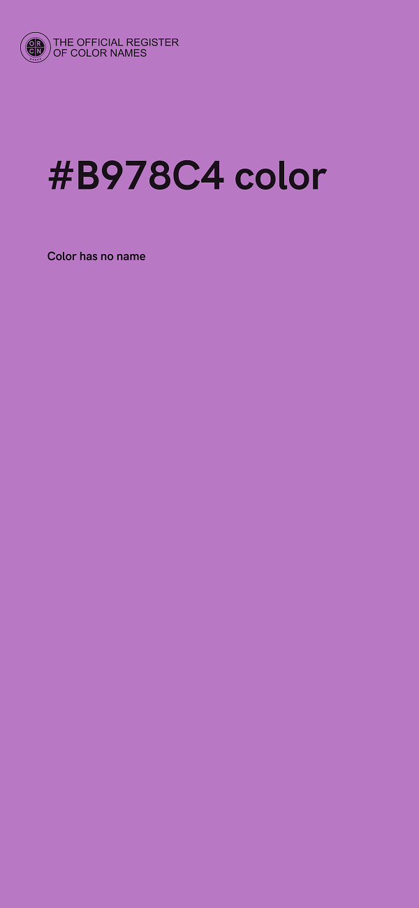#B978C4 color image