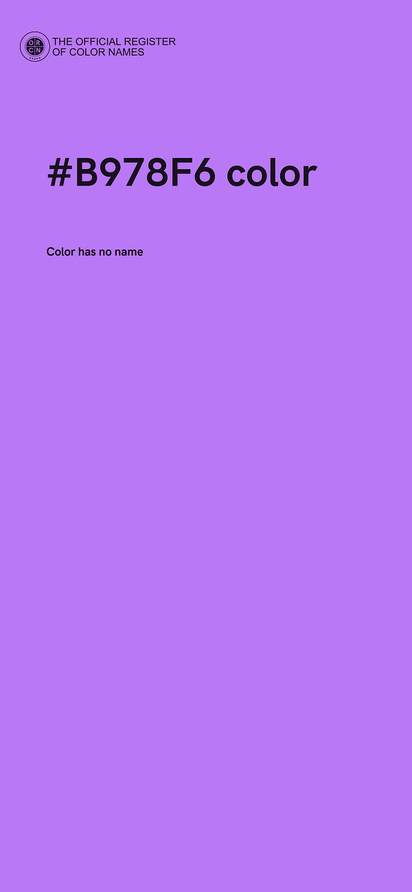 #B978F6 color image