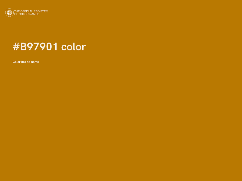 #B97901 color image