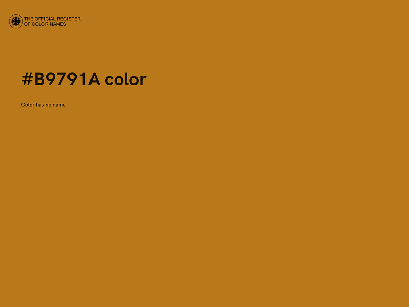 #B9791A color image