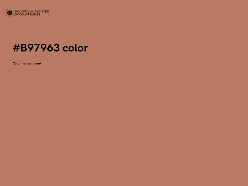 #B97963 color image