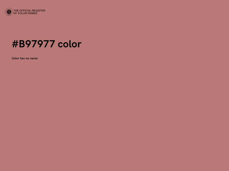 #B97977 color image