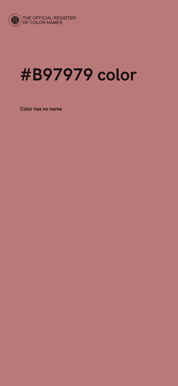 #B97979 color image