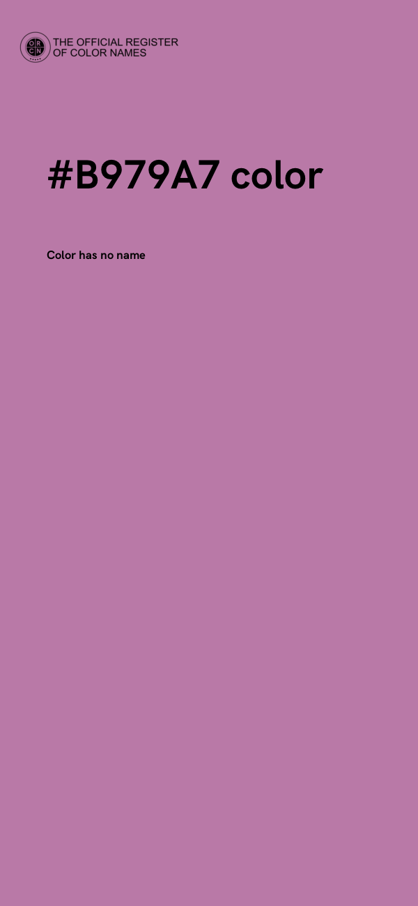 #B979A7 color image