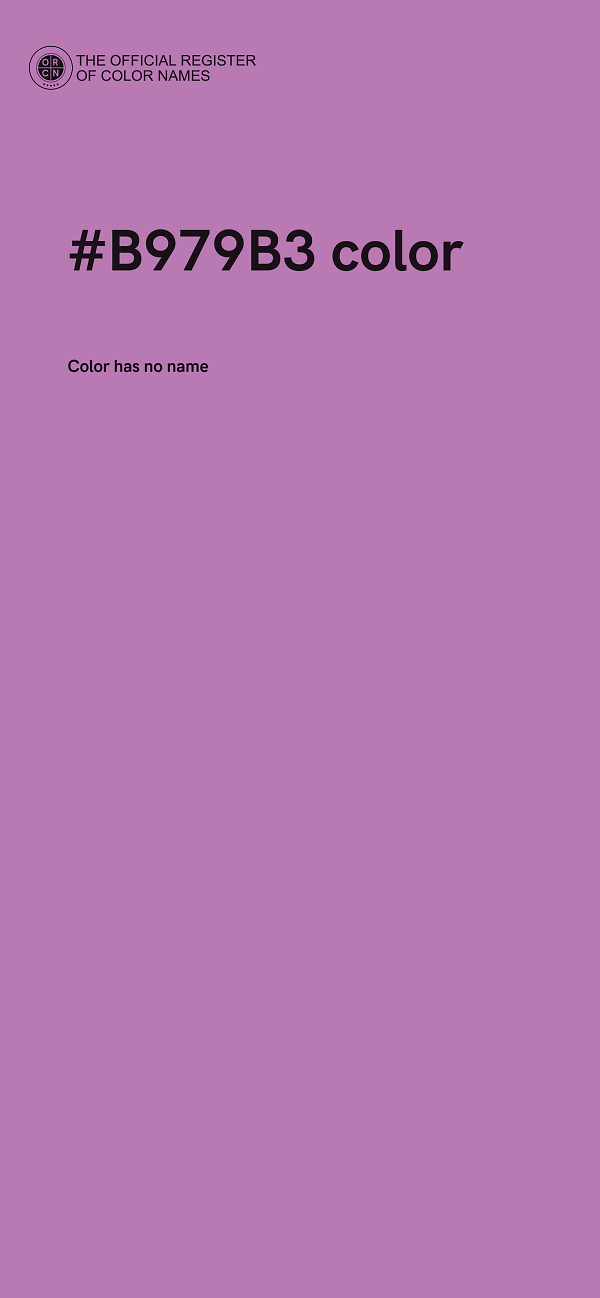 #B979B3 color image