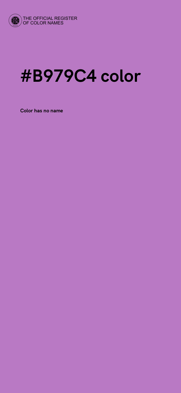 #B979C4 color image