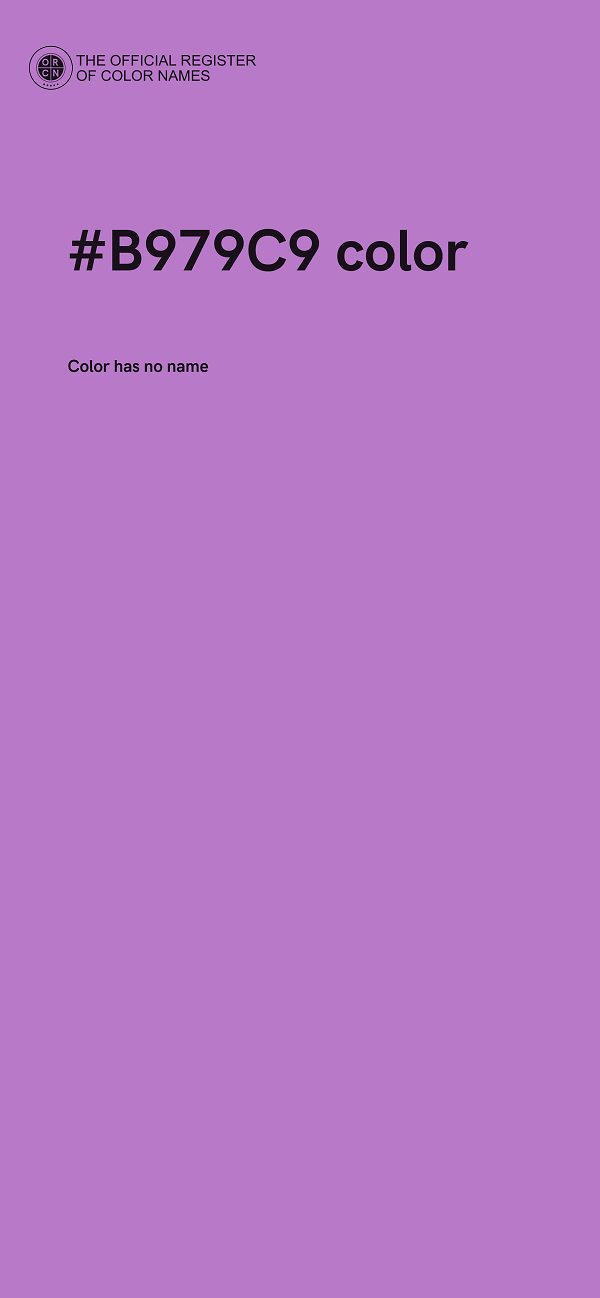#B979C9 color image