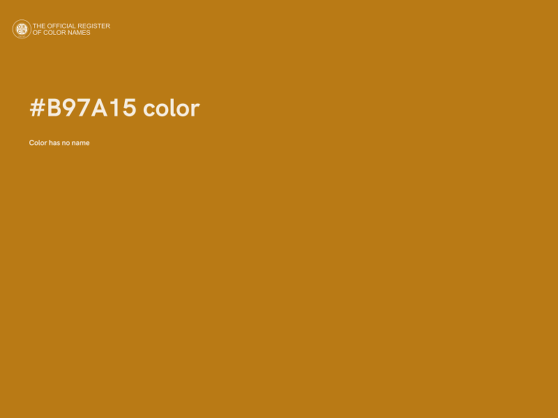 #B97A15 color image