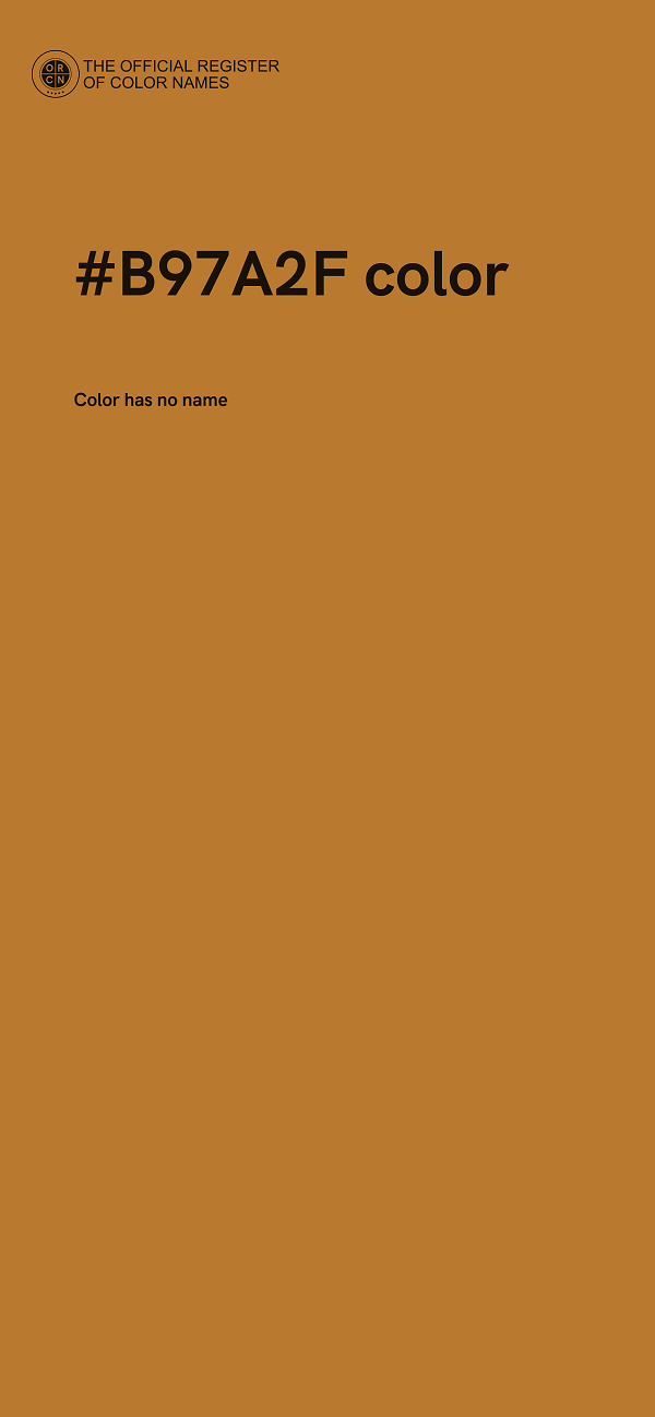 #B97A2F color image