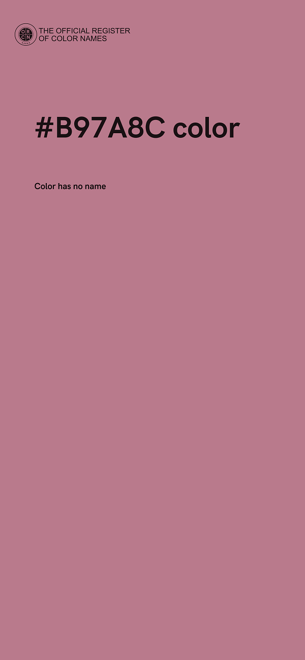 #B97A8C color image