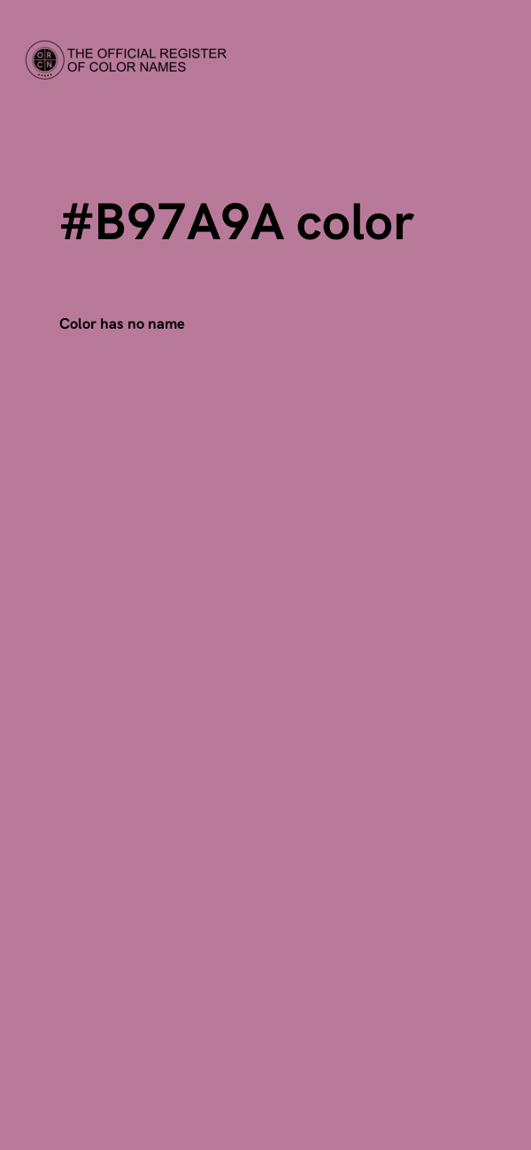 #B97A9A color image