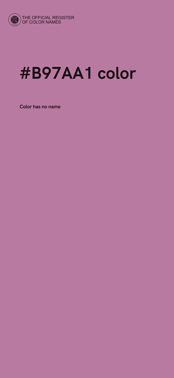 #B97AA1 color image