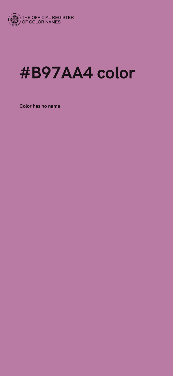 #B97AA4 color image