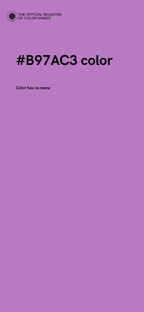 #B97AC3 color image