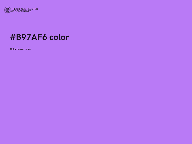 #B97AF6 color image